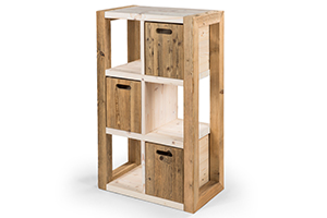 Cabinet made from reclaimed wood